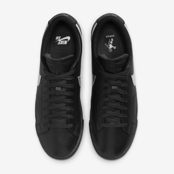 Dancer Skateboards x Nike Zoom Blazer Low SB Mens Black Silver - Picture 11 of 15